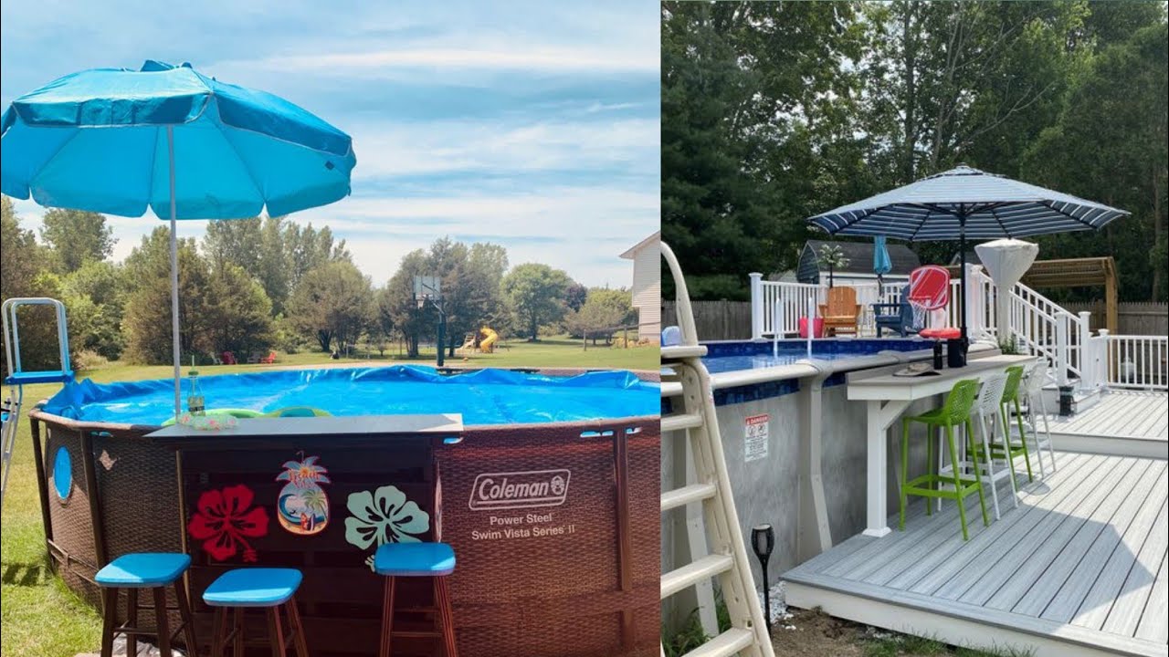 Above Ground Pool Bar Ideas on a Budget