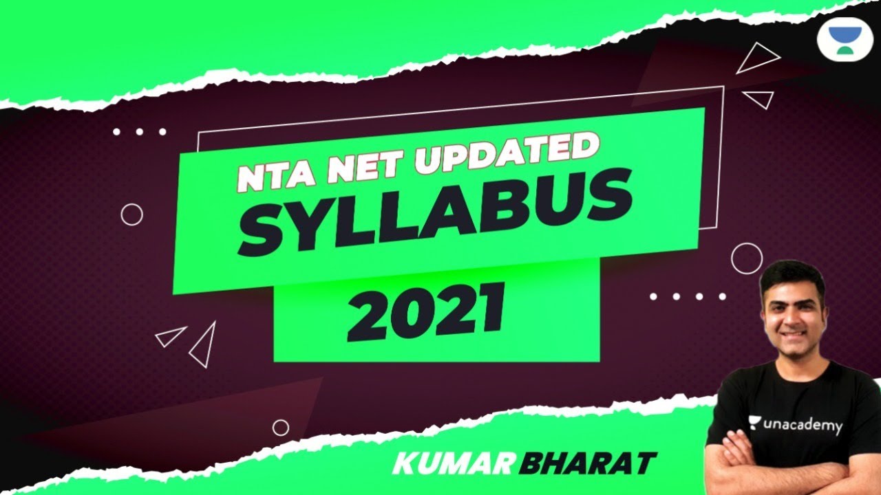 Crack JRF 2021 | NTA UGC NET updated Syllabus 2021 | by Kumar Bharat