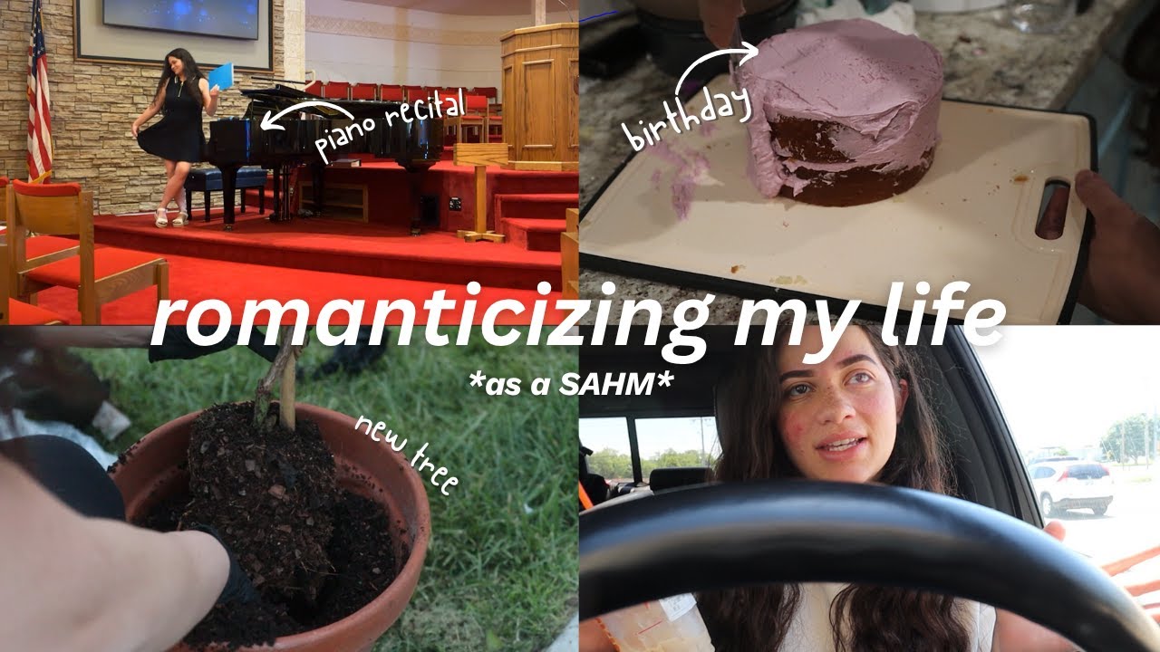 Romanticizing My Life for a Week🤍birthday, piano recital, quick makeup routine + small celebrations