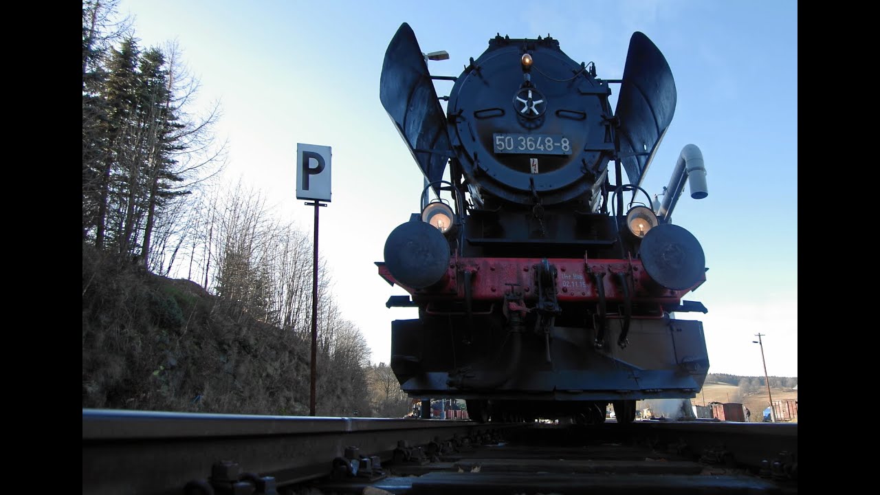 Sächsisches Eisenbahnmuseum  - Im Führerstand von 50 3648