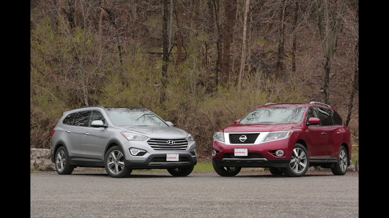 2013 Nissan Pathfinder vs 2013 Hyundai Santa Fe