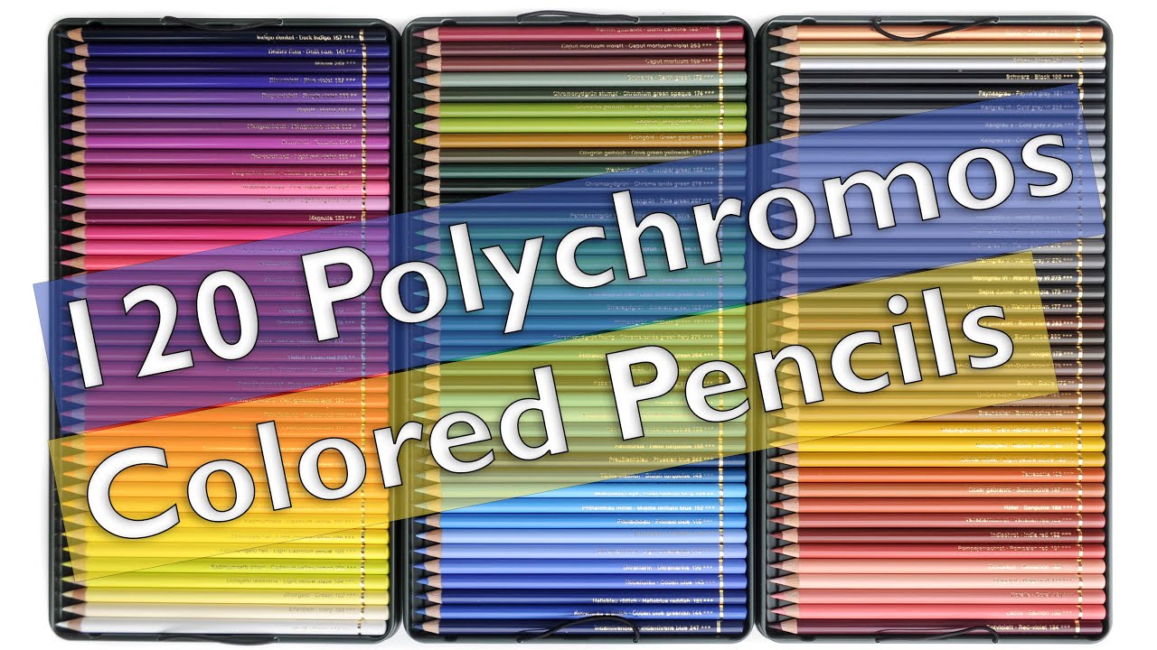 Complete List of 120 Faber-Castell Polychromos Colored Pencils: Unboxing and Color Order