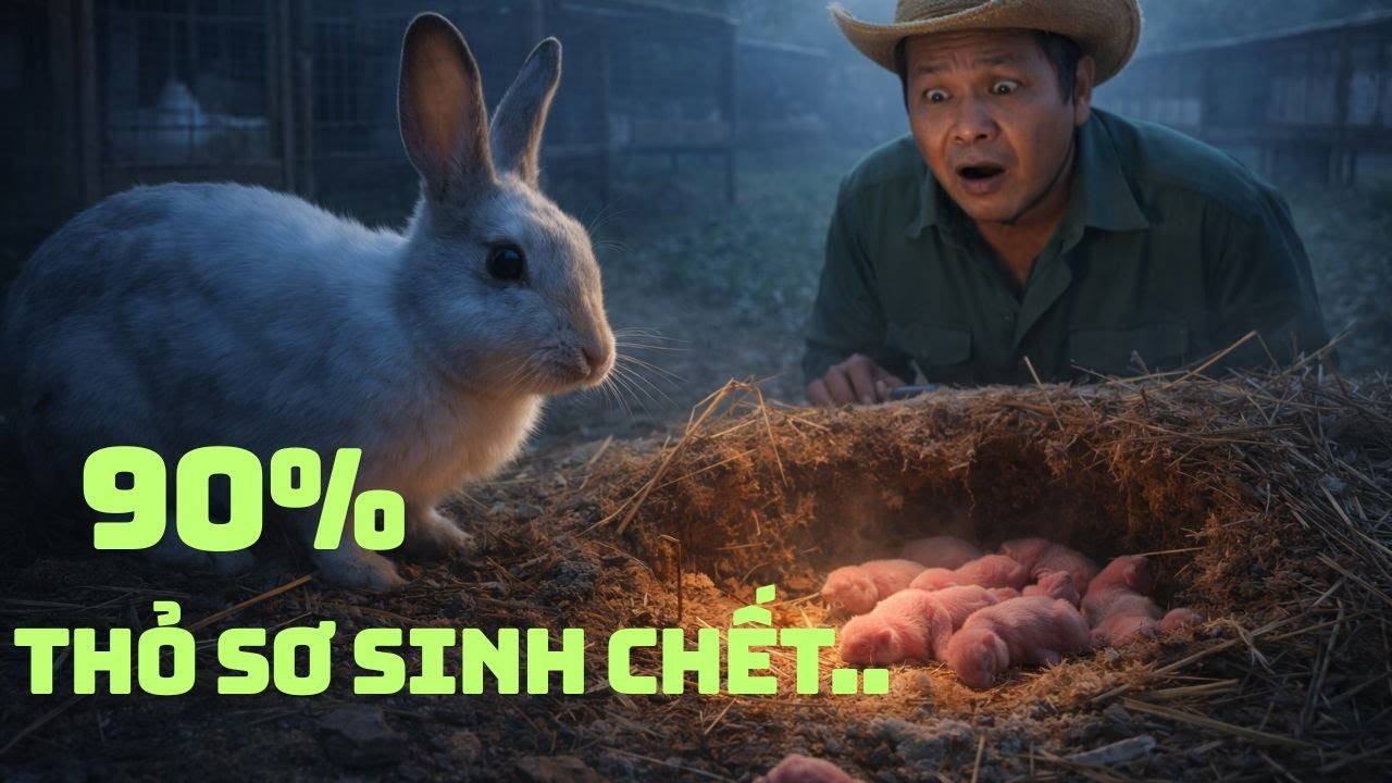 T16 90% người nuôi thỏ sơ sinh mắc lỗi này