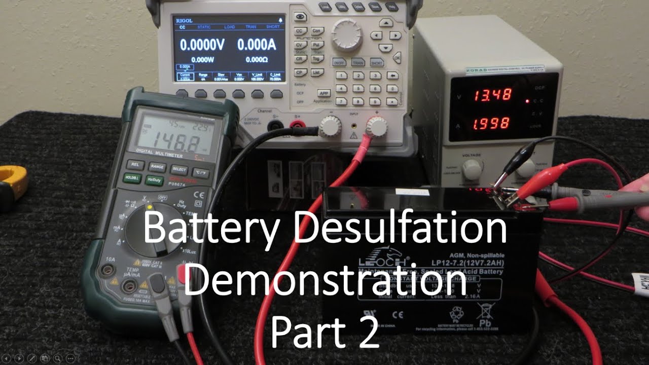 Battery Desulfation Demonstration Start to Finish - Part 2/2