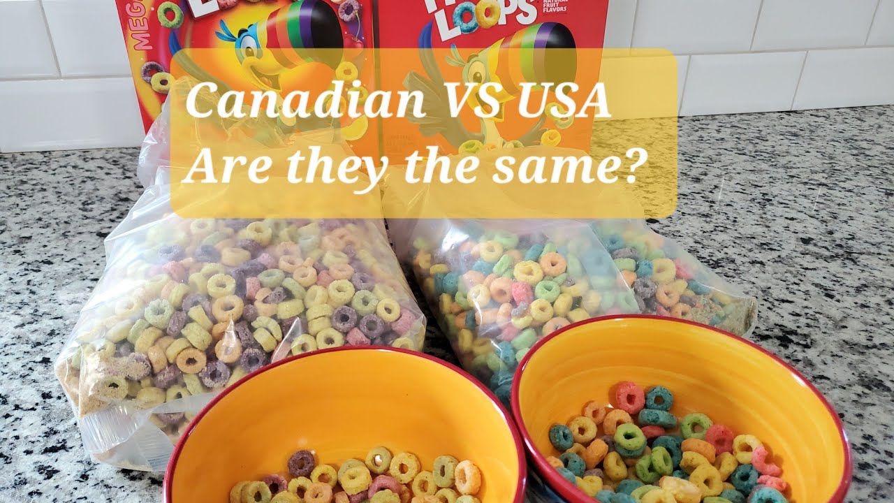 Froot Loops from Canada versus USA. Is there a difference? YES.