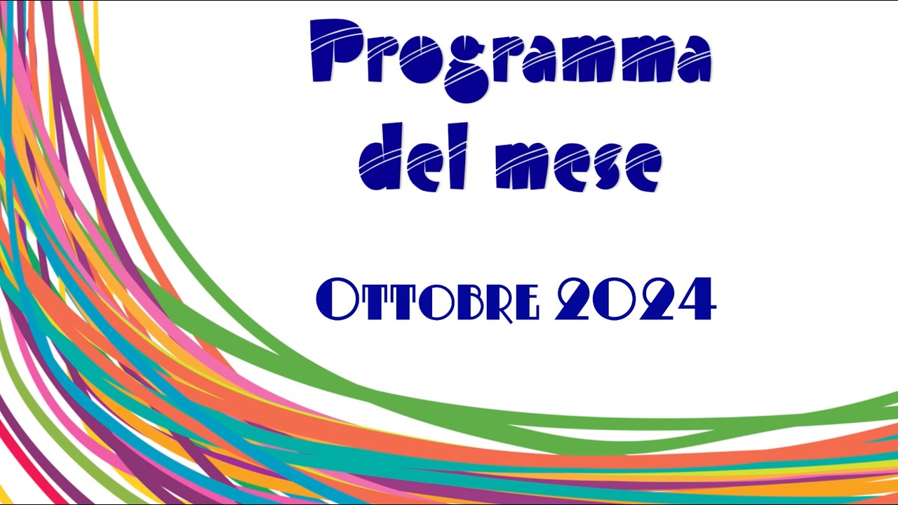 PROGRAMMA Ottobre 2024