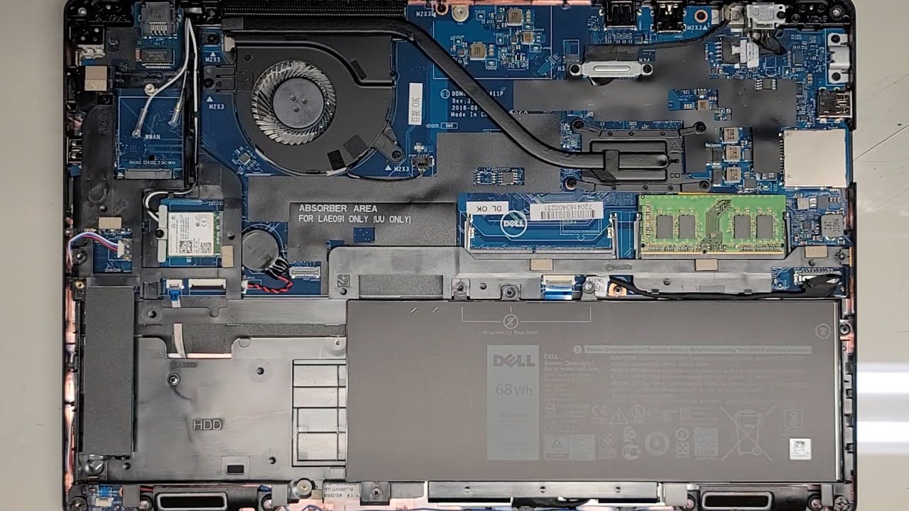 DELL Latitude 15 5590 Disassembly RAM SSD Hard Drive Upgrade Battery Replacement Repair Quick Look