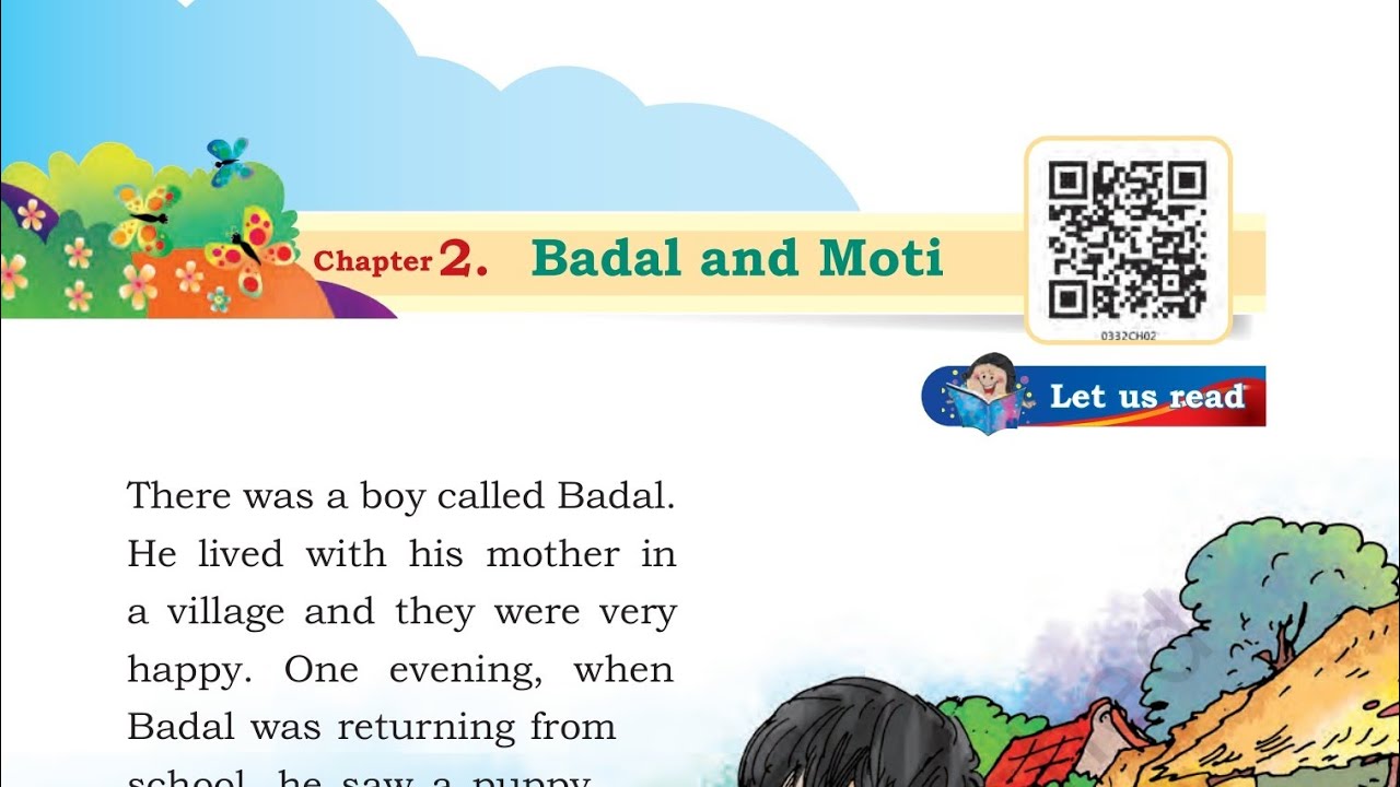 ENGLISH  book(santoor)| Class-3 | Chapter-2 | Badal and Moti | English Hindi Explanation & Ques. Ans