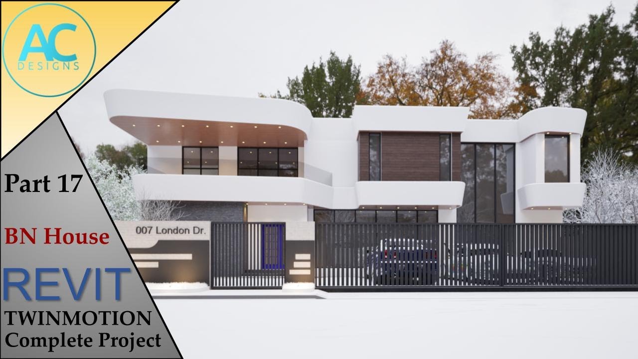 BN House | Часть 17 | Полный пошаговый проект | Учебное пособие по Revit и Twinmotion