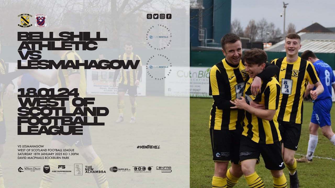 Bellshill Athletic 4 Lesmahagow 0 Highlights 18/01/25