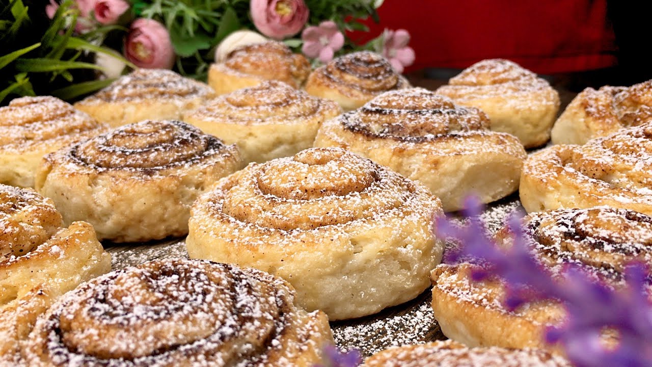 Бесподобно вкусные роллы к чаю!!! Самый вкусный и простой рецепт булочек с корицей!