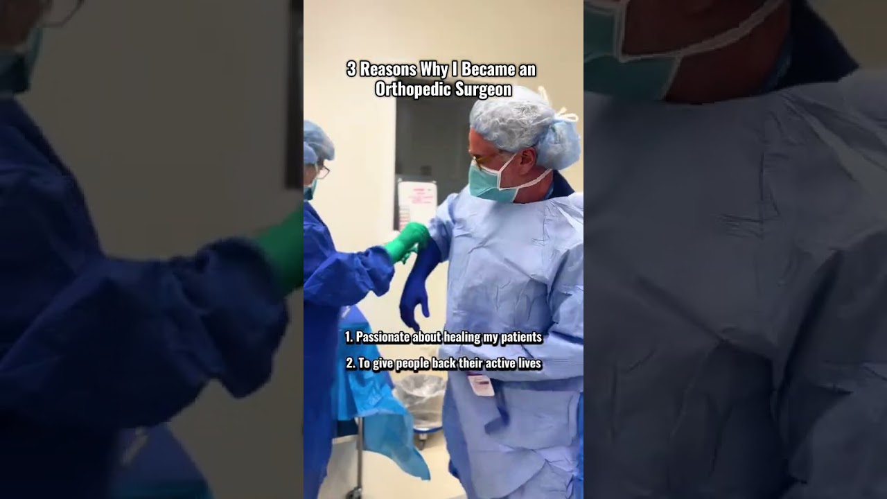 3 Reasons Why I Became an Orthopedic Surgeon #orthopedics #surgeon #surgery #operatingroom