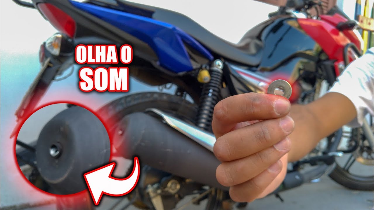 COLOQUEI ESCAPE ORIGINAL COM ARRUELA NA MONTADINHA OLHA O SOM