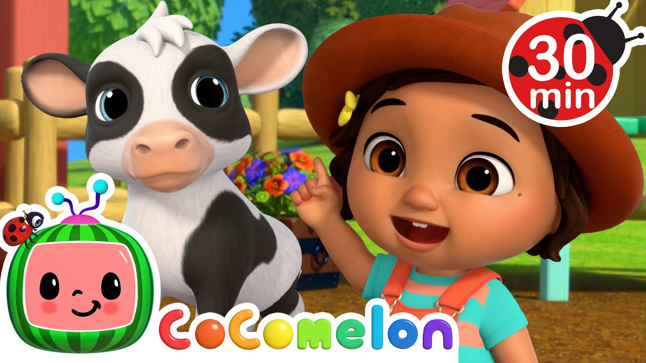 Nina's Baby Cow! Farm Animal Fun 🐄 | CoComelon Nursery Rhymes and Kids Songs | Animals for Kids