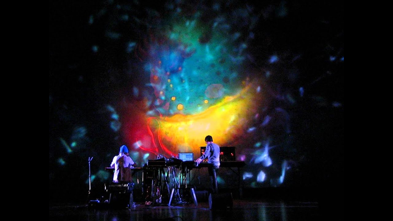 Ben Goldwasser & Andrew VanWyngarden perform with The Joshua Lights Show NYU Skirball Sept 15th 2012
