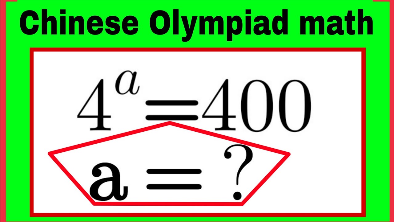 Chinese| A Super Interesting Algebra Olympiad Math Problem| Tricky Math Problem. 