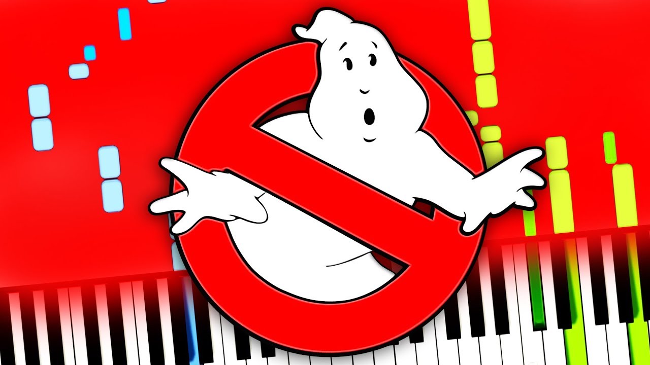 Ghostbusters - Main Theme Song (Ray Parker Jr. Soundtrack) Piano Tutorial (Sheet Music + midi) cover