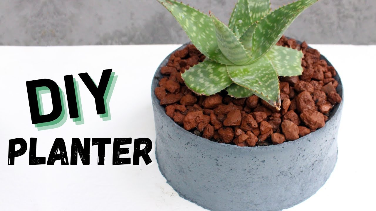 DIY Plant Pots Using Papercrete