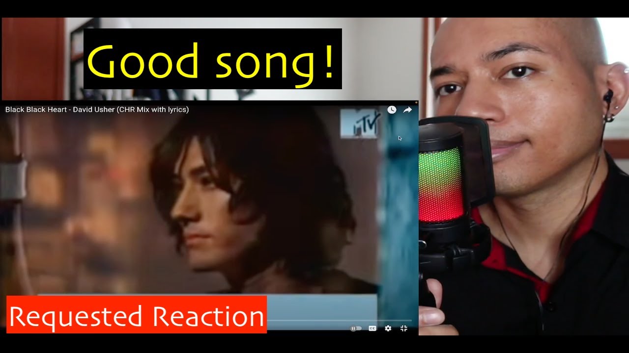 Black Black Heart - David Usher MV | REACTION | SEKSHI V