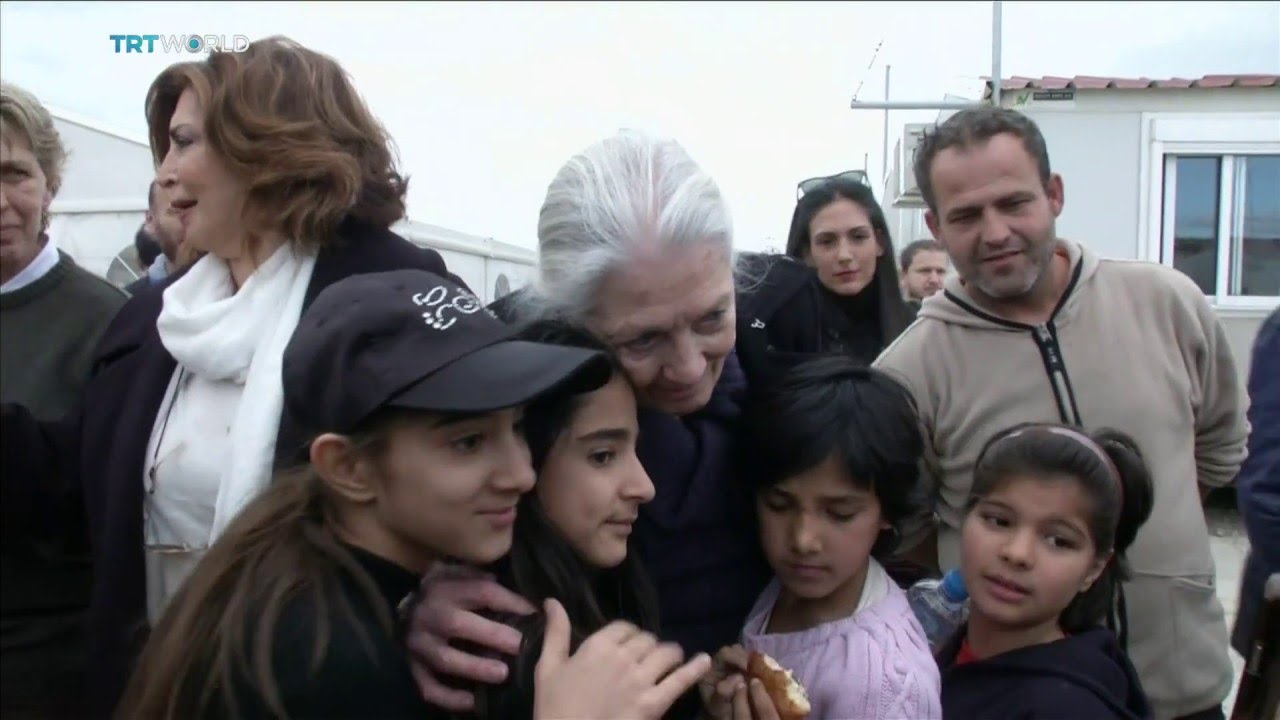 Showcase: Actress Vanessa Redgrave's visit to Greece refugee camp