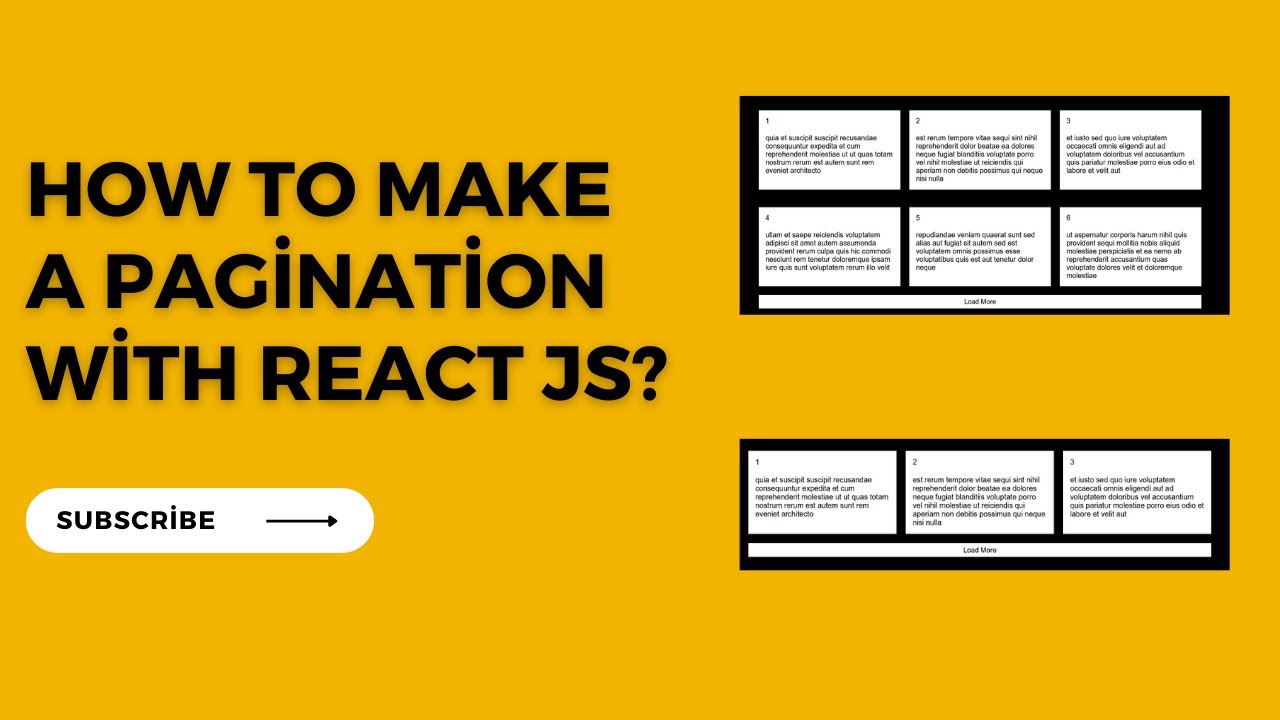 How to Create a Pagination with React JS | React JS Tutorials