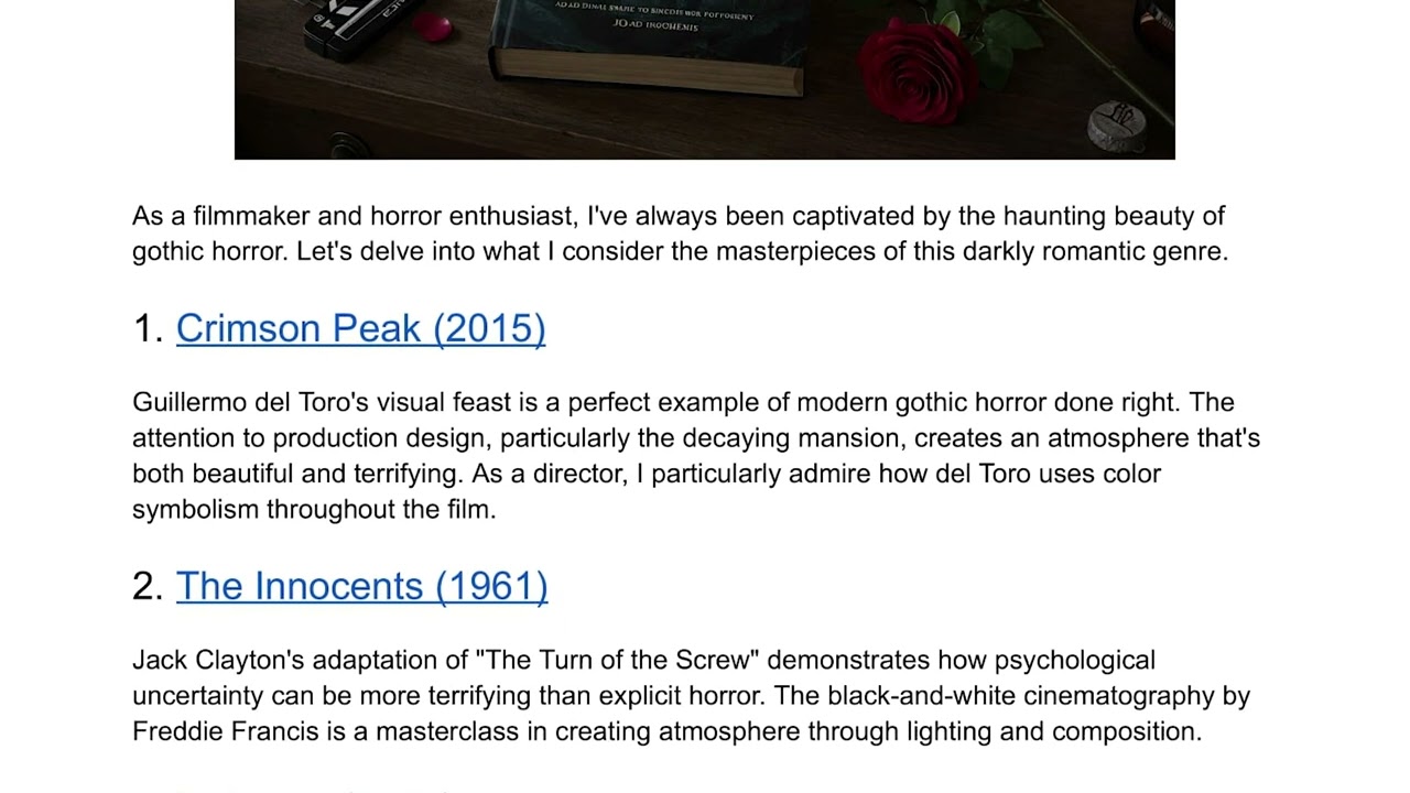 The Ultimate Guide to Gothic Horror Cinema - A Director's Perspective | Mark Murphy Director