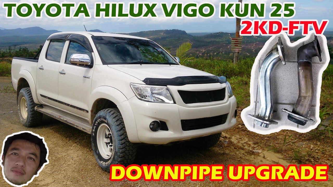 Toyota Hilux Vigo @KUN25 (2KD-FTV None VNT) downpipe upgrade