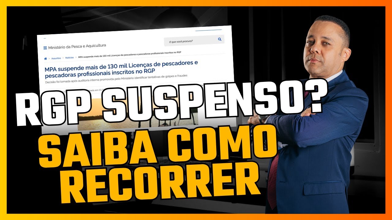 Passo a passo para recorrer da Suspensão do RGP