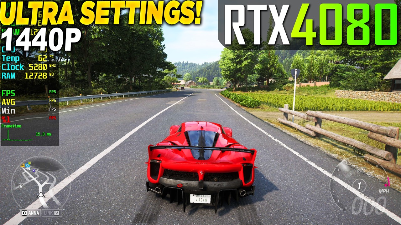 Forza Horizon 6 RTX 4080 - 1440p High, Ultra, Extreme, RT ON,