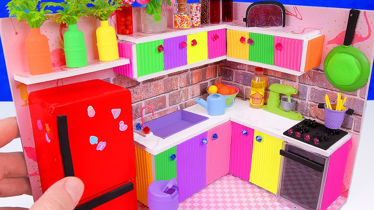 DIY Miniature Dollhouse Kitchen