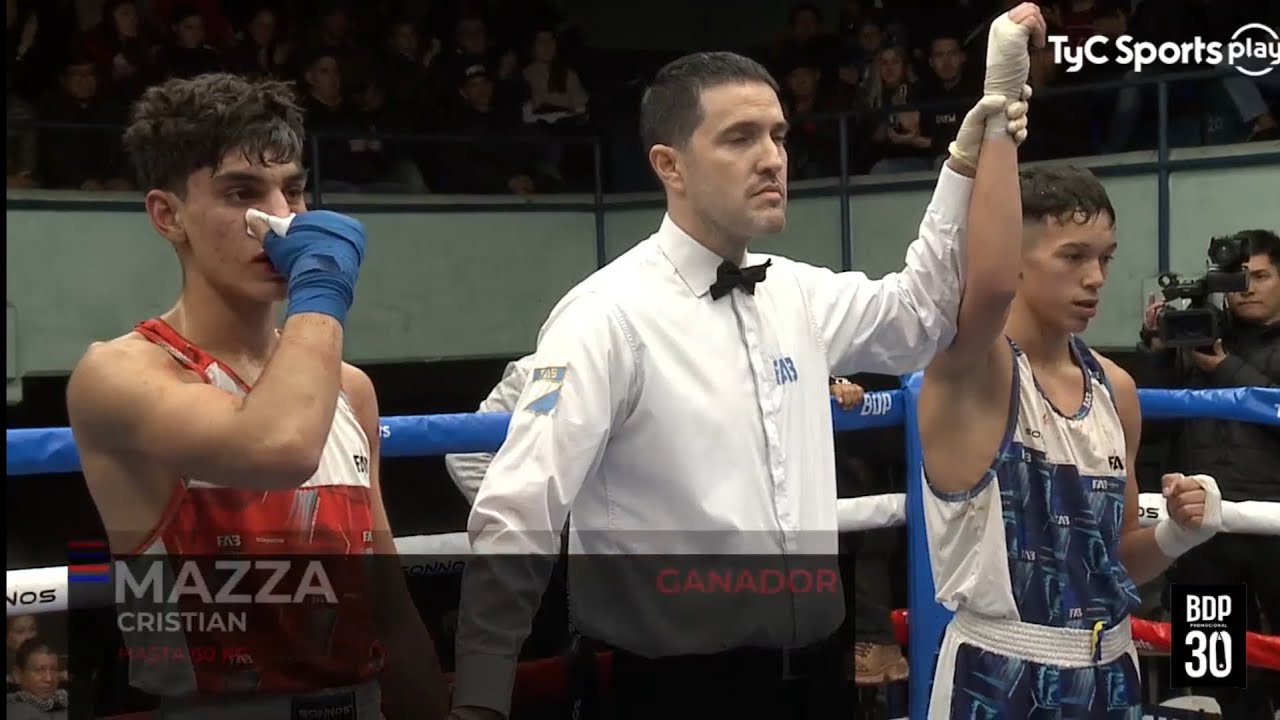 CRISTIAN MAZA vs. SANTINO ROMERO 60kg - Boxeo De Primera TycSports Play