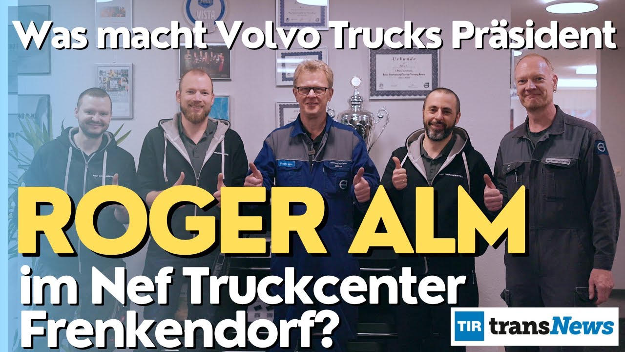 Volvo Trucks Pr&auml;sident Roger Alm besucht das Volvo Vista Weltmeisterteam 2024 in Frenkendorf