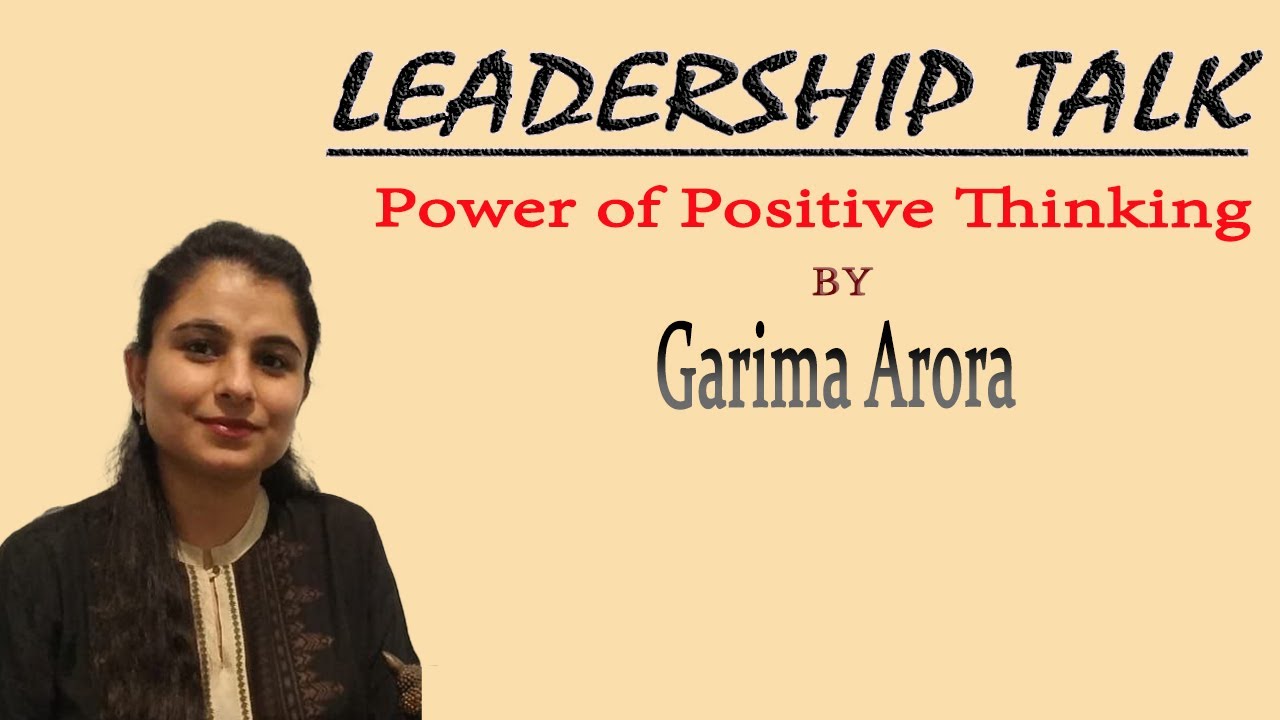 Power of Positive Thinking by Garima Arora || Amway India
