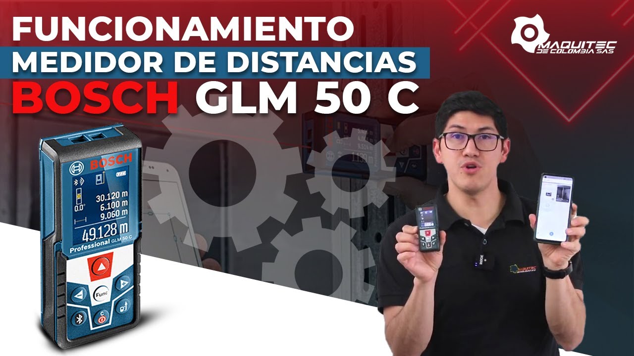 Funcionamiento medidor de distancias laser Bosch GLM 50 - Maquitec