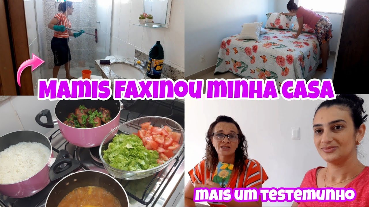 Mamis na faxina,troquei roupas cama,almoço simples,minha mãe contou mais uma experiência|Laís veloso