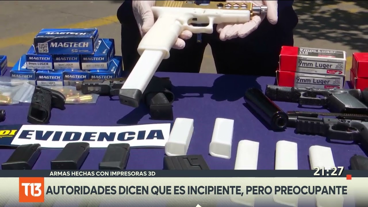 Mercado de armas con impresoras 3D comienza a preocupar en Chile