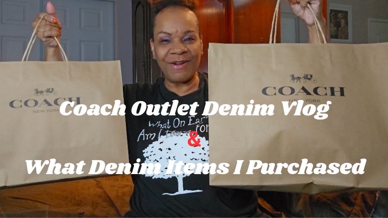 New Coach Outlet Denim Drop Vlog 1st Look & What Denim Items I Purchased