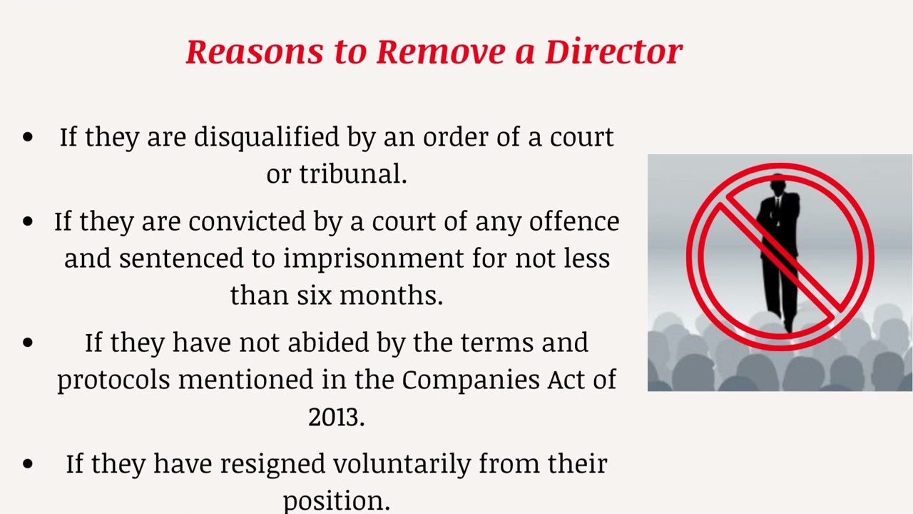 How to remove Director In the Company   LEXIS AND COMPANY