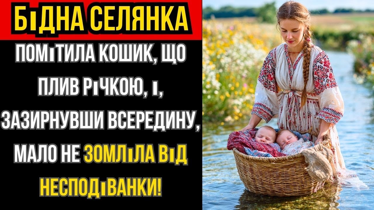 БІДНА СЕЛЯНКА бачить КОШИК у РІЧЦІ й заглянувши всередину, ледве не ЗОМЛІЛА від ШОКУ...