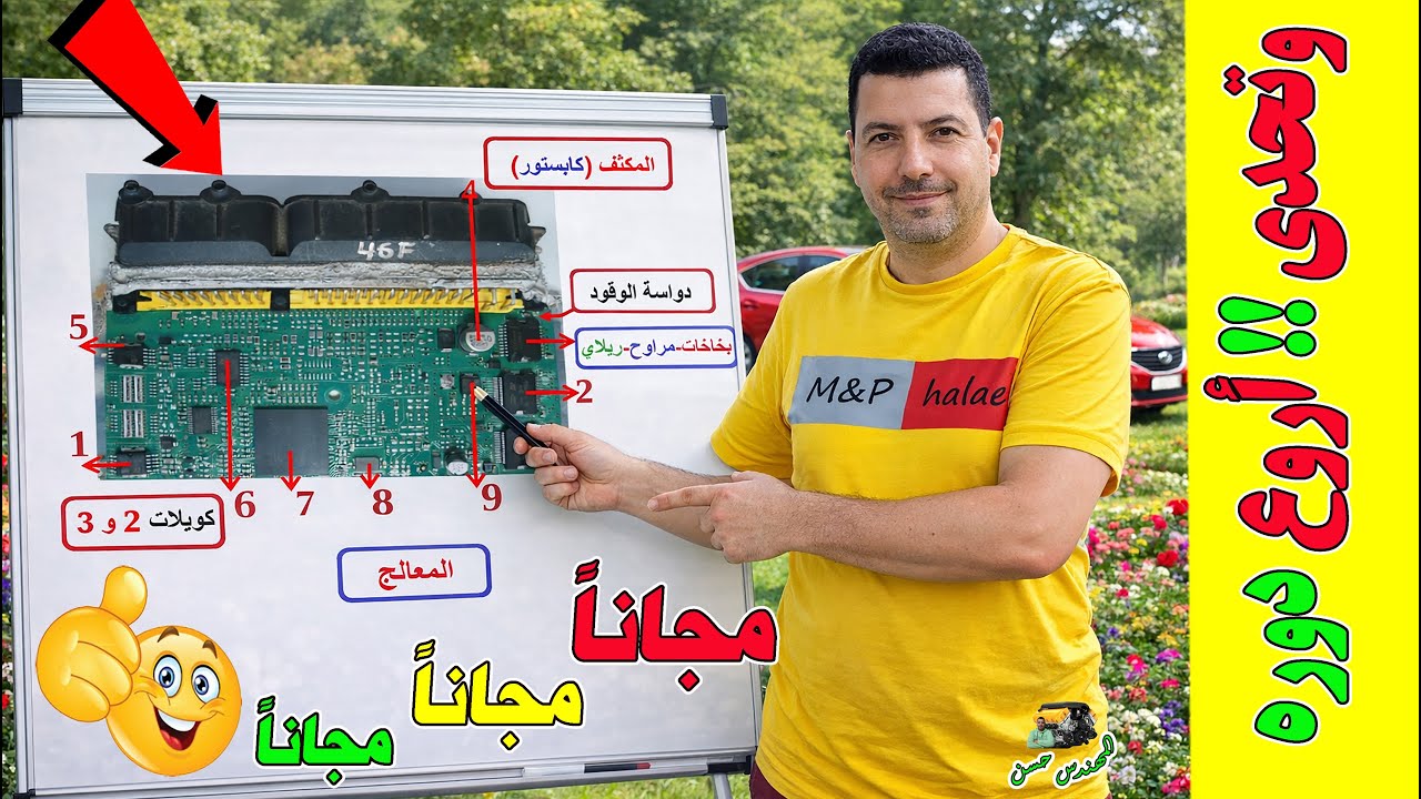 تعلم فحص و اصلاح كمبيوتر السيارة من الصفر حتي الاحتراف2 (تحديد مكونات ECU PCM)