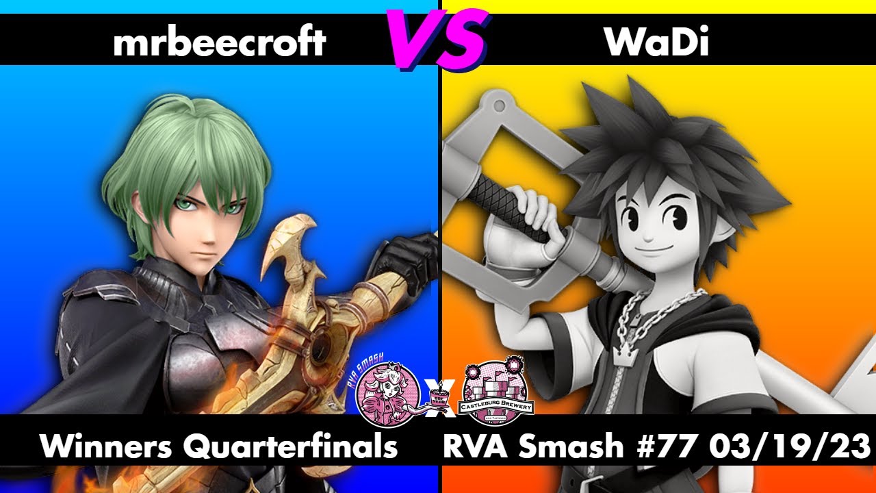 RVA Smash #77: mrbeecroft (Byleth) vs WaDi (Sora/R.O.B.) | Winners Quarters | 40 Entrants | SSBU