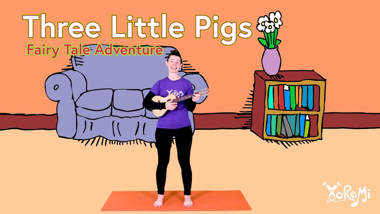 Three Little Pigs Adventure (Storybook Yoga) | Kids Yoga, Music and Mindfulness with Yo Re Mi