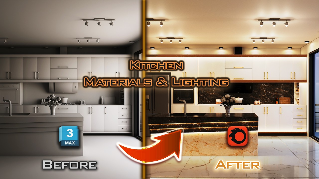 Realistic Kitchen Lighting in Corona | Step-by-Step Workflow!