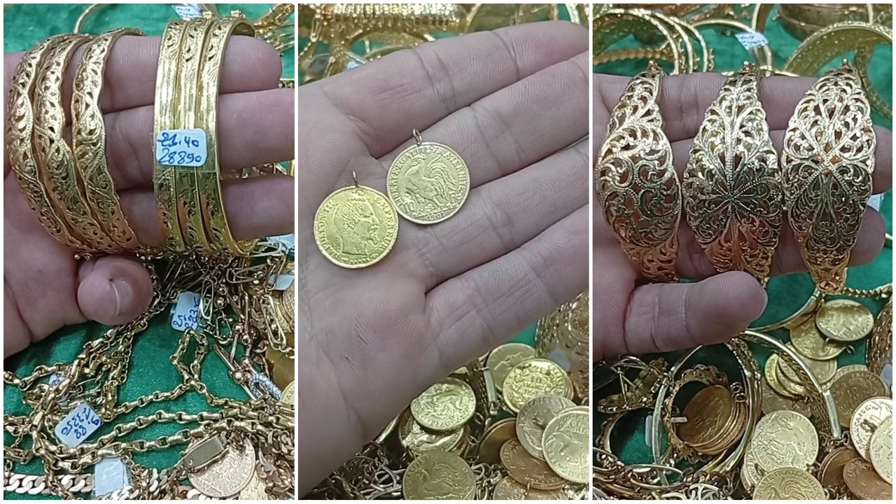 اليوم الهوتة في الذهب تخفيضات جداد كتحمق عند مجوهرات سكينة bijoux soukaina