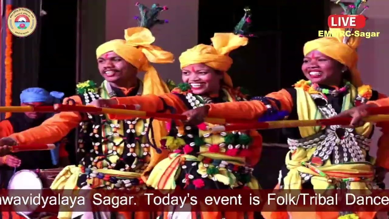 MP folk dance 38 AIU inter University central zone youth festival 2024