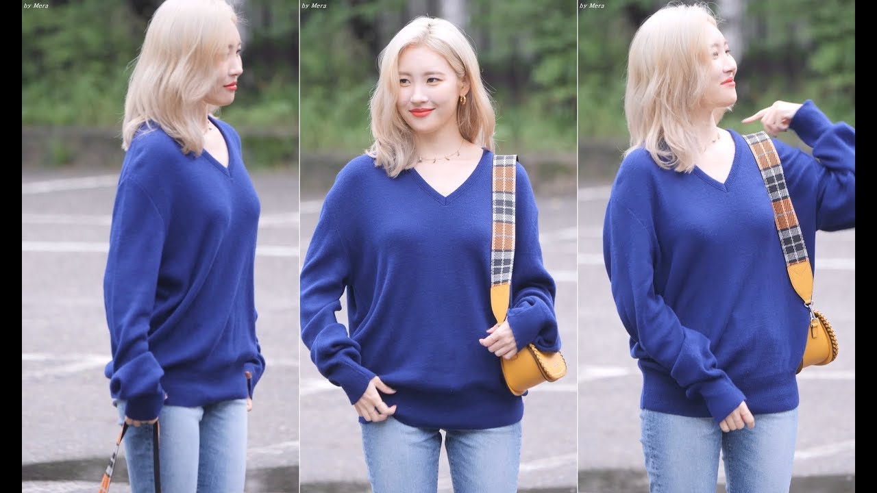 190906 선미(Sunmi) 뮤직뱅크 출근길 직캠 Fancam by Mera