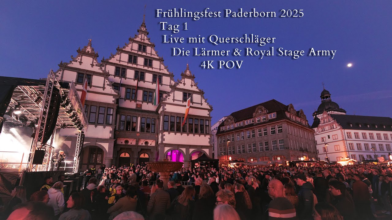 Frühlingsfest Paderborn 2025 – Tag 1 | Live mit Querschläger, Die Lärmer & Royal Stage Army |4K POV
