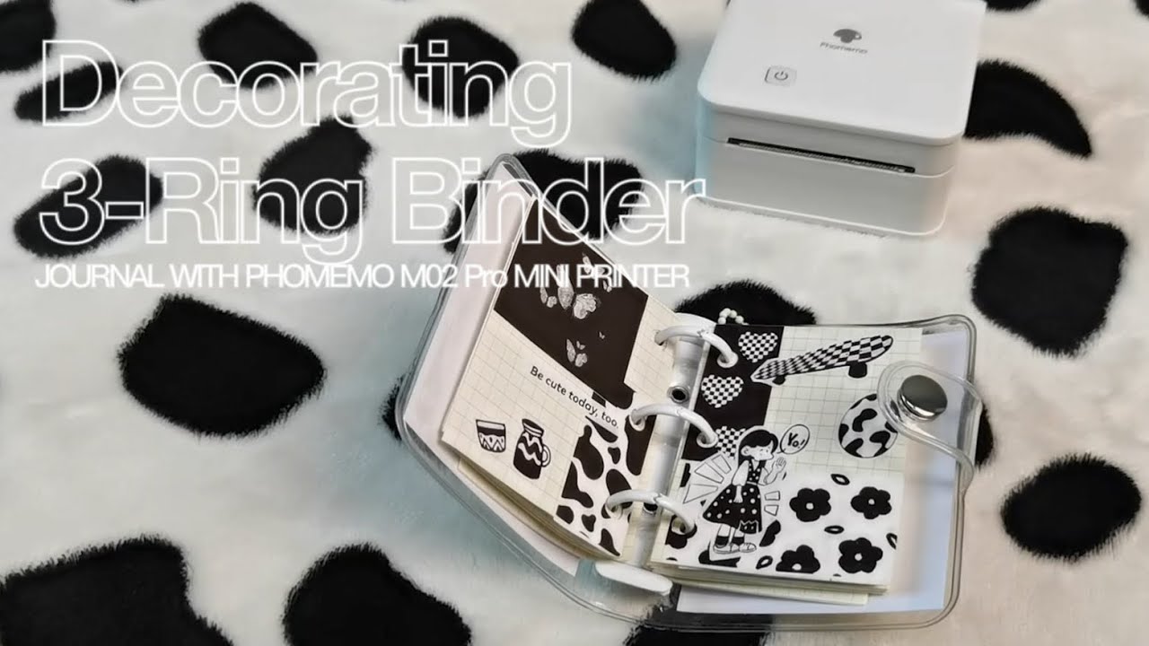 Phomemo Bullet Journal丨How to Make 3 Ring Binder Black&White Page with Phomemo M02 Pro Printer