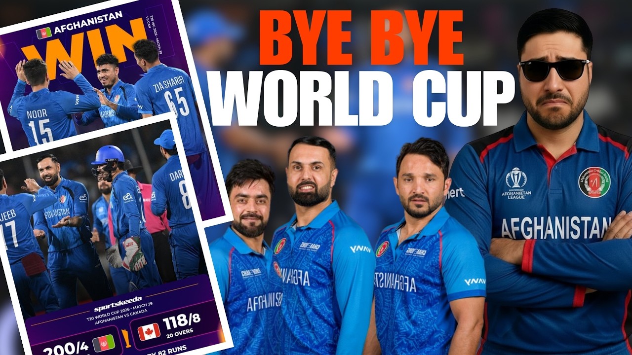 Afghanistan Beat Canada by 82 Runs and Good Bye T20 World Cup