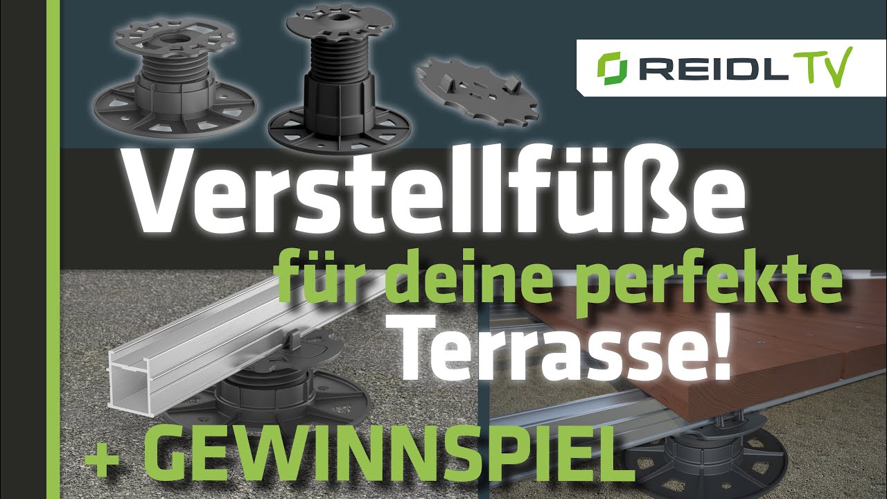 GEWINNSPIEL! - Verstellf&uuml;&szlig;e / Terrassenlager von Eurotec f&uuml;r deine PERFEKTE Terrasse [German]